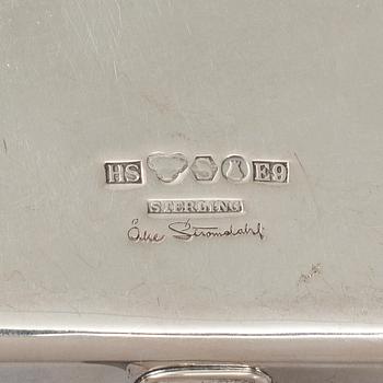 ÅKE STRÖMDAHL, a sterling silver bowl with handle, Hugo Strömdahl Stockholm 1955.