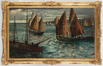 HAYWARD M DAVENPORT, oil on canvas, signed and dated 1903.