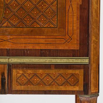 A Gustavian 18th century secretaire by Gottlieb Iwersson, master 1778, not signed.