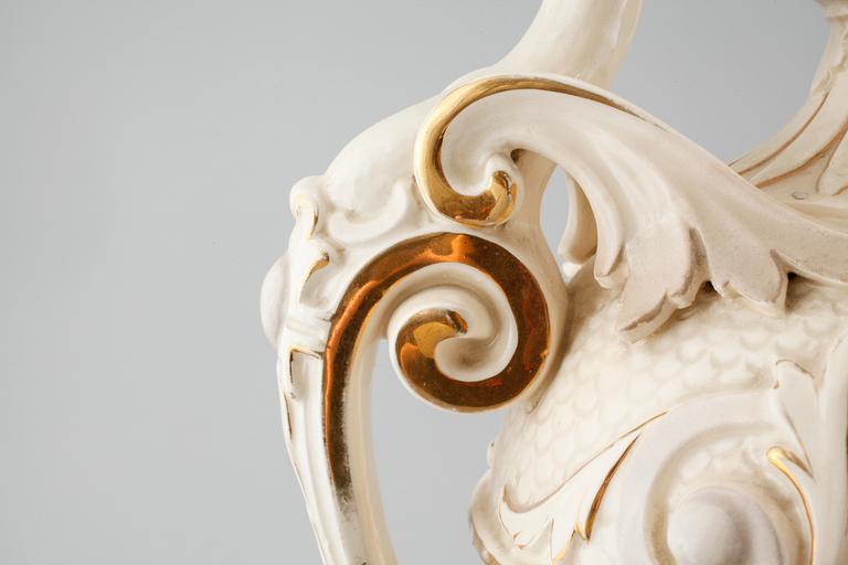 PRAKTURNA, majolika, Rörstrand, omkring sekelskiftet 1900.