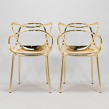 Philippe Starck & Eugeni Quitllet, stolar, 4 st, "Masters" Kartell, Italien.