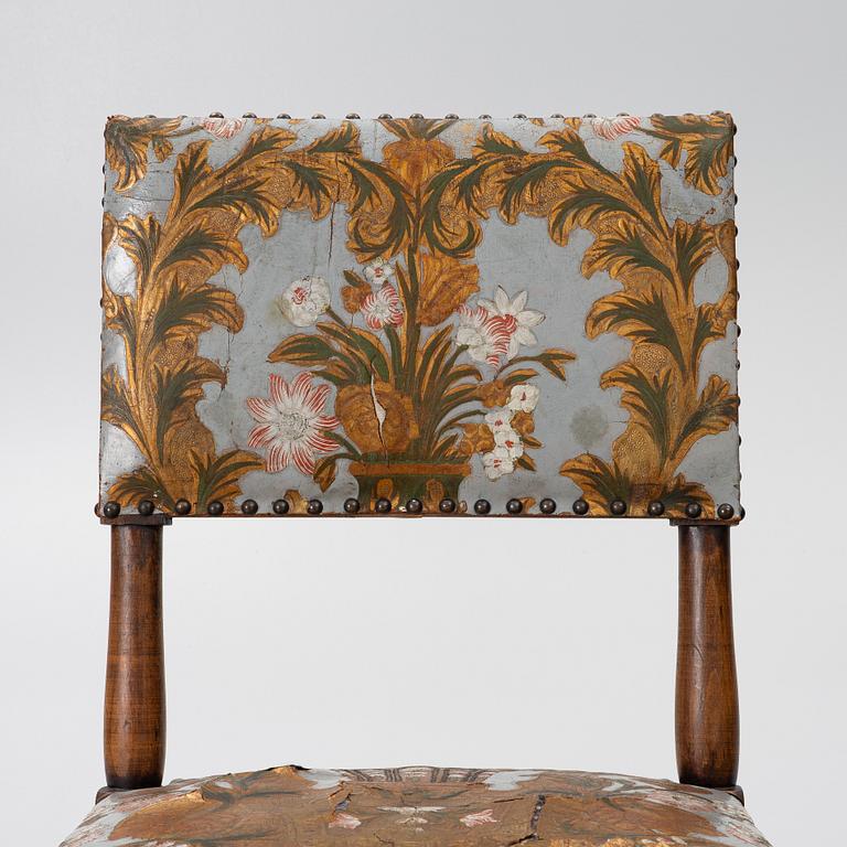 Chairs, a pair, Baroque style, circa 1900.