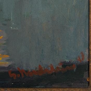 Gerhard Nordström, Båt i aftonljus.