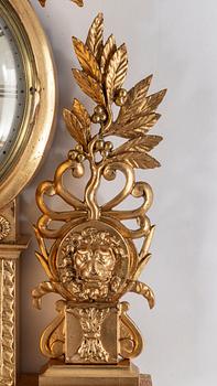 A Swedish Empire wall-clock.