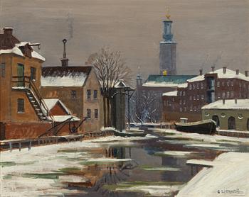 Gunnar Zetterström, Vy mot Stockholms stadshus.