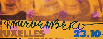 ROBERT RAUSCHENBERG, utställningsaffisch, signerad.