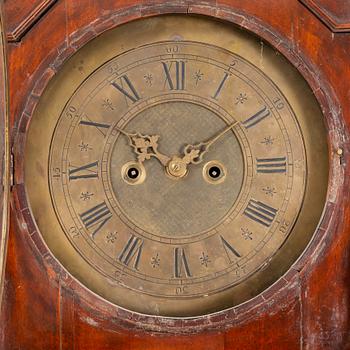 A late 18th Century Mahogany Grandfather Clock.