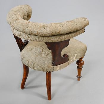 FÅTÖLJER, ett par, 1800-talets andra hälft.
