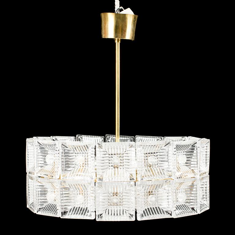 A ceiling light by Carl Fagerlund, Orrefors.