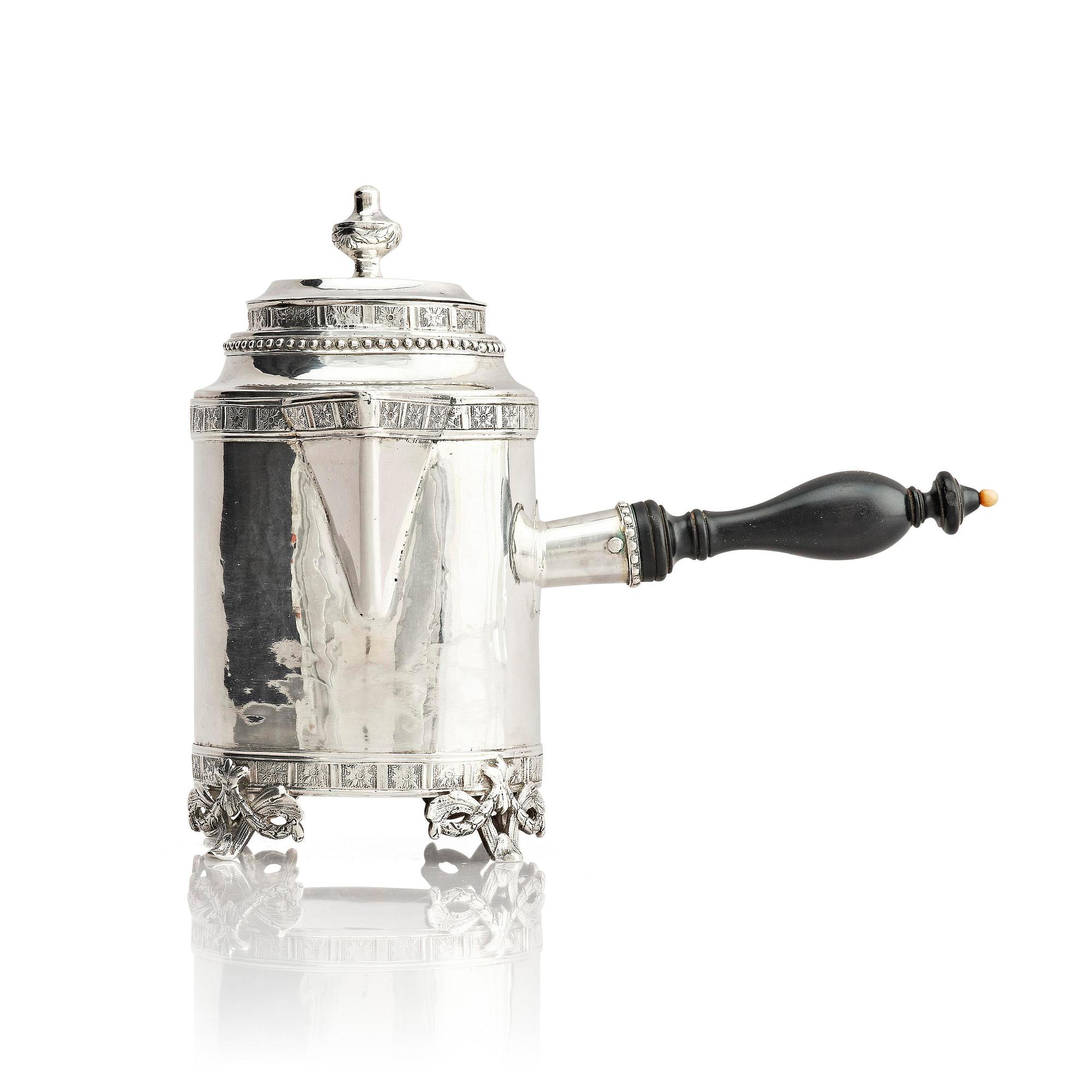 A Swedish 18th century silver milk jug, mark of Anders Hjulström, Köping 1791.