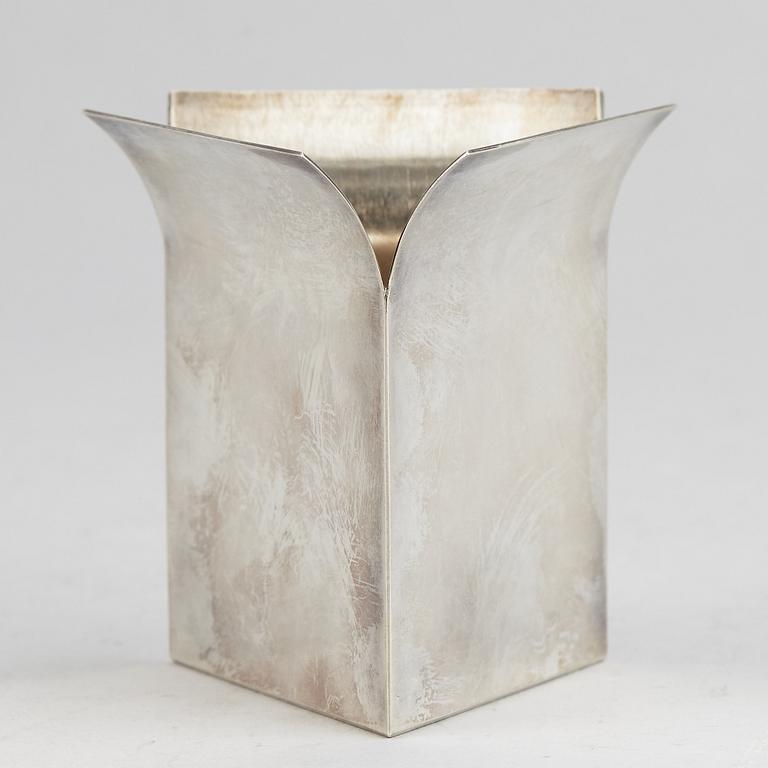 A Wolfgang Gessl silver vase, 20th Century.
