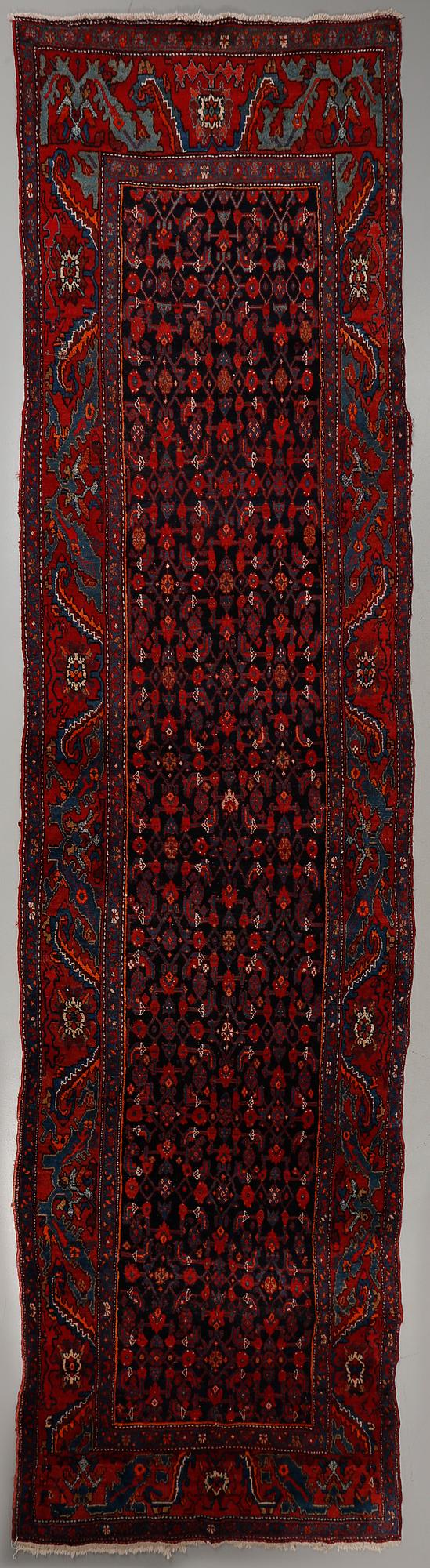 GALLERIMATTA, orientalisk, modern tillverkning, ca 470 x 125 cm.