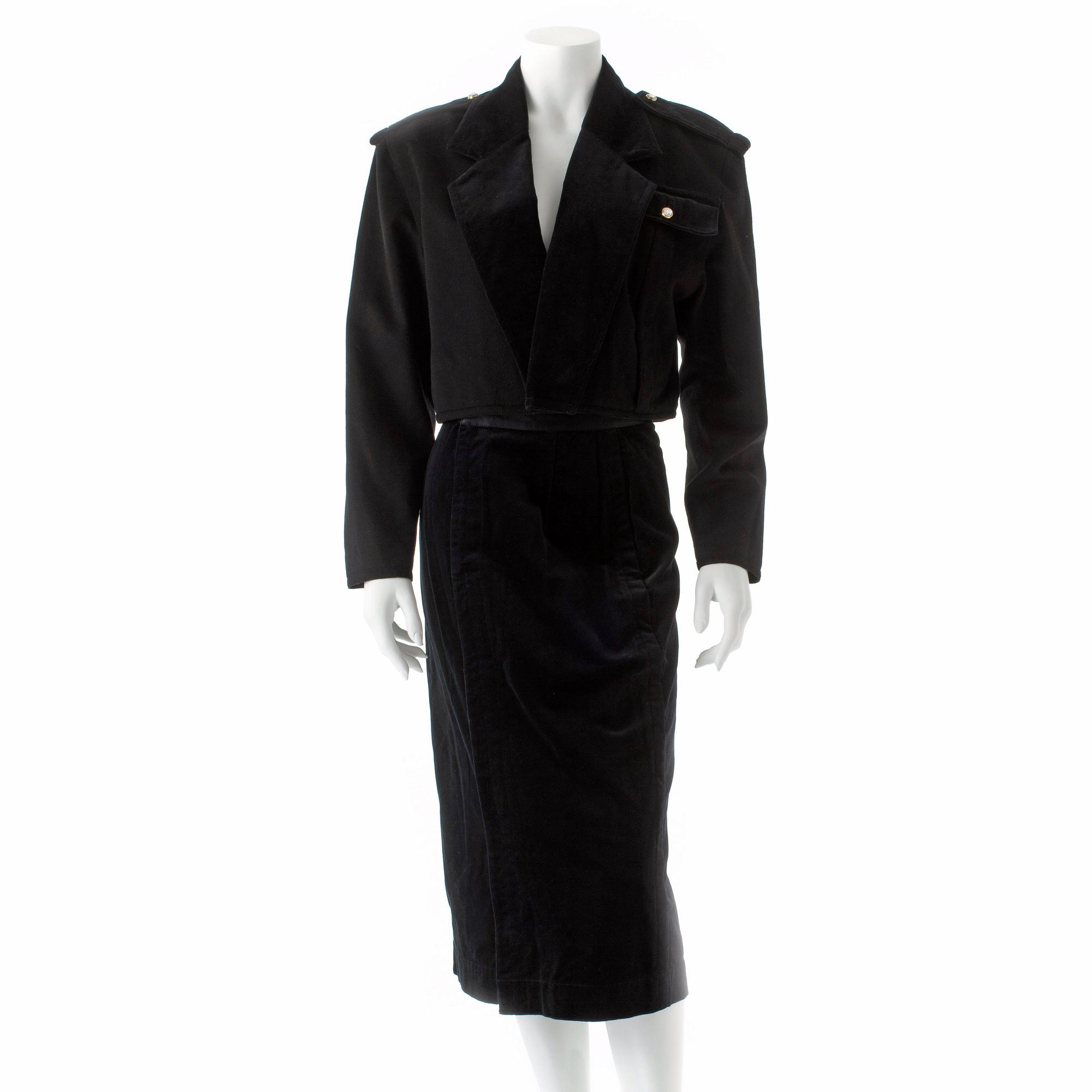 GIANNI VERSACE, a two-piece dress consisting of jacket and skirt.