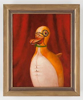 Gunnar Löberg, "Porträtt av pingvin" (Portrait of penguin).