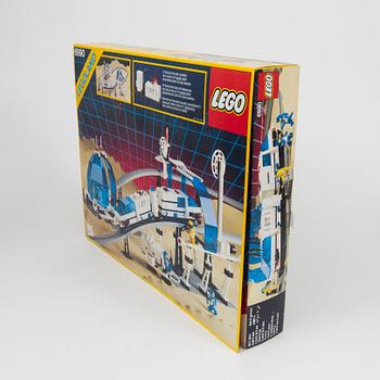 A Lego "Monorail Transport System" 6990 and extra tracks 6921, Denmark, 1987.