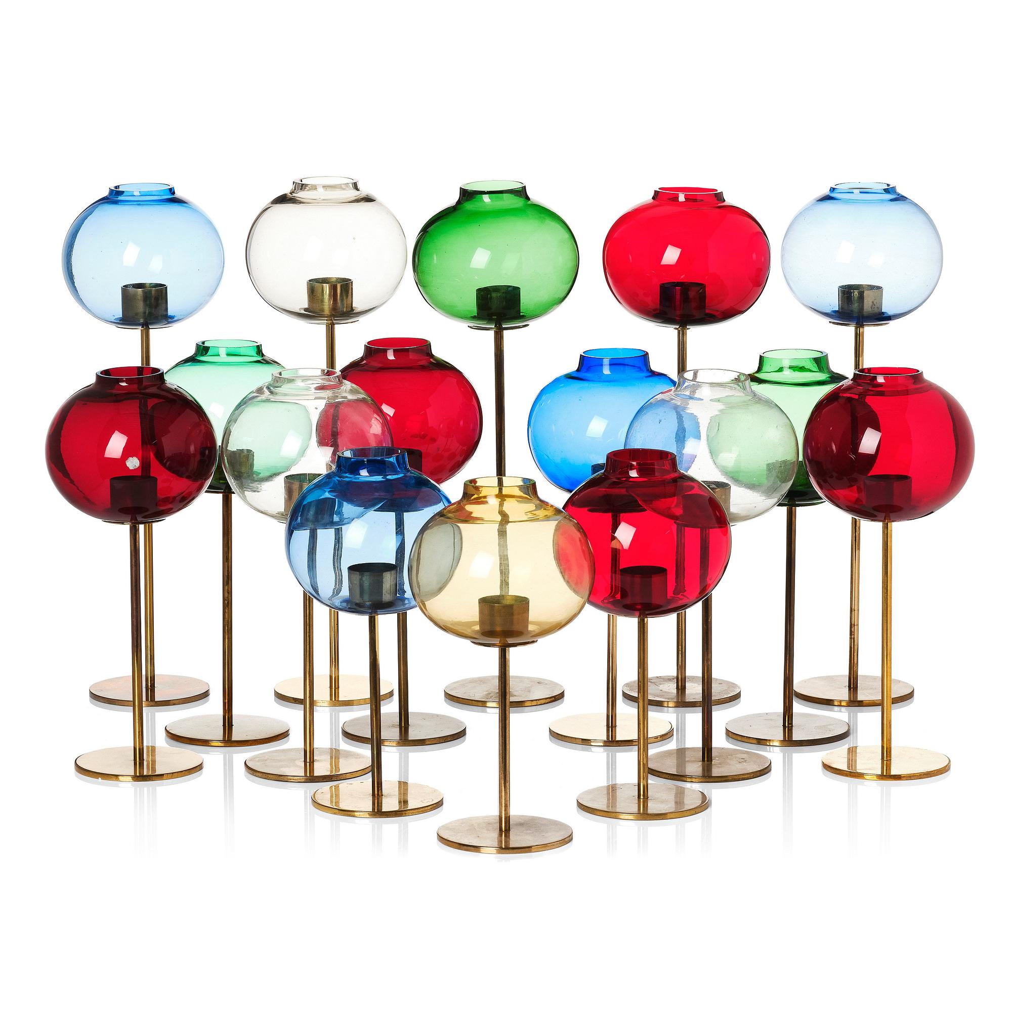 Hans-Agne Jakobsson, ljuslyktor 16 st. "L 24", Hans Agne Jakobsson AB, Markaryd 1960-tal.