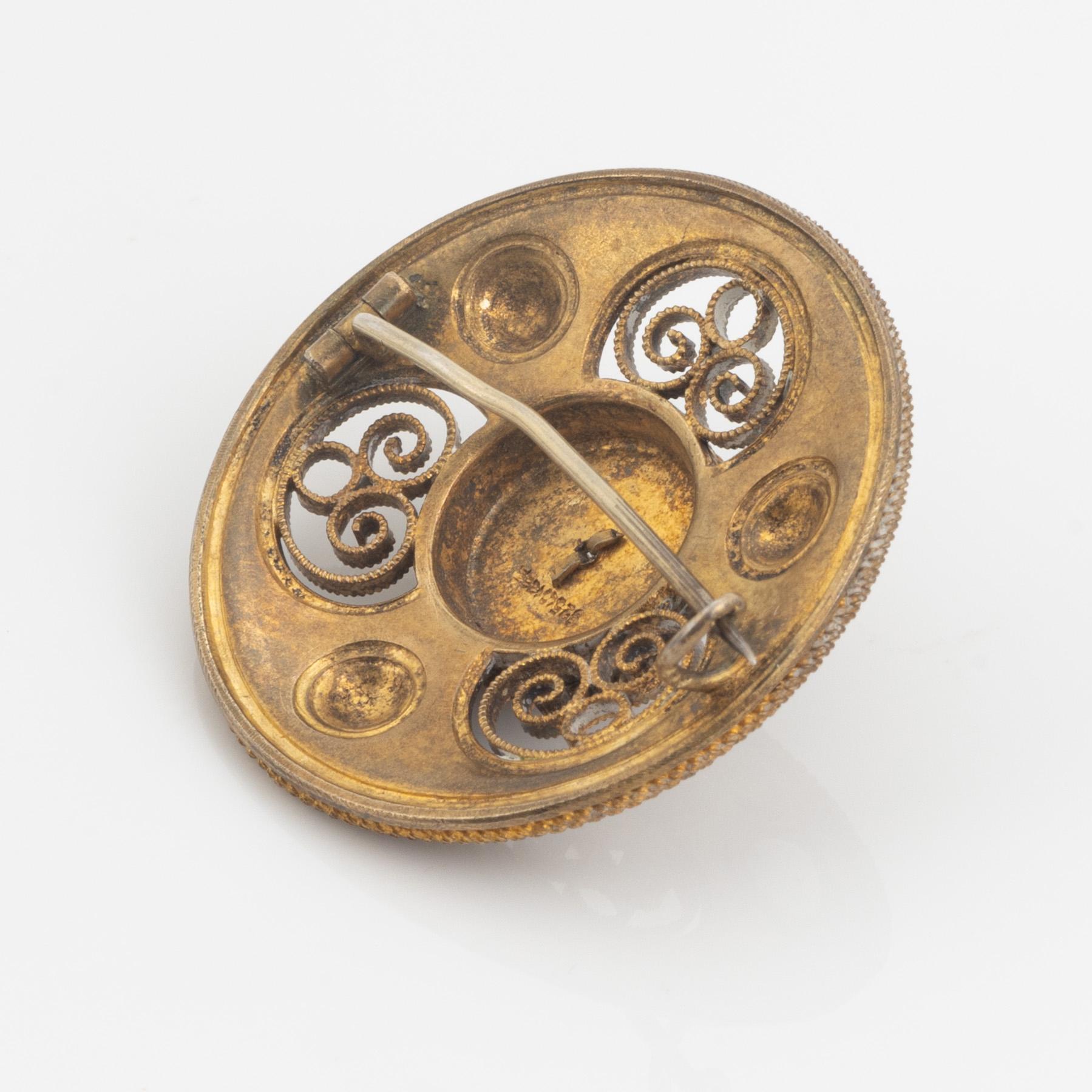 Two silver brooches, Norway.