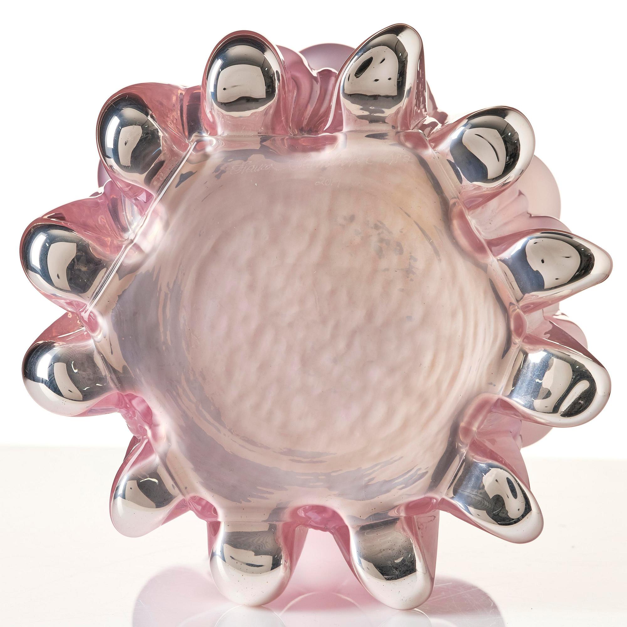 Hanna Hansdotter, a "Tiffany Print" glass sculpture, ed. AP 2/2, The Glass Factory, Boda Glasbruk, 2019.