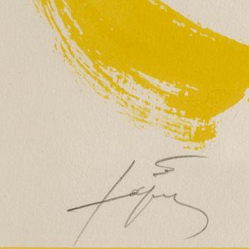 Antoni Tàpies, lithograph in colors, signed and numbered 47/100.