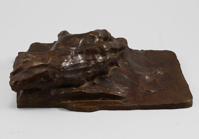 CLAES HAKE, skulptur, brons, signerad, numrerad I/VI och daterad -76.