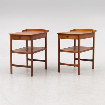 Carl Malmsten, a pair of 'Birgitta' bedside tables, Bodafors 1964.