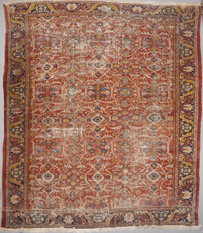 Matta, antik Ziegler Mahal, ca 479 x 386 cm.