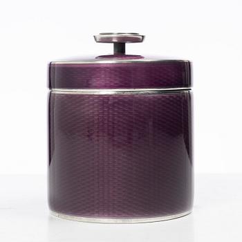 David Andersen, lockask, sterlingsilver och emalj, Norge, 1900-talets mitt.