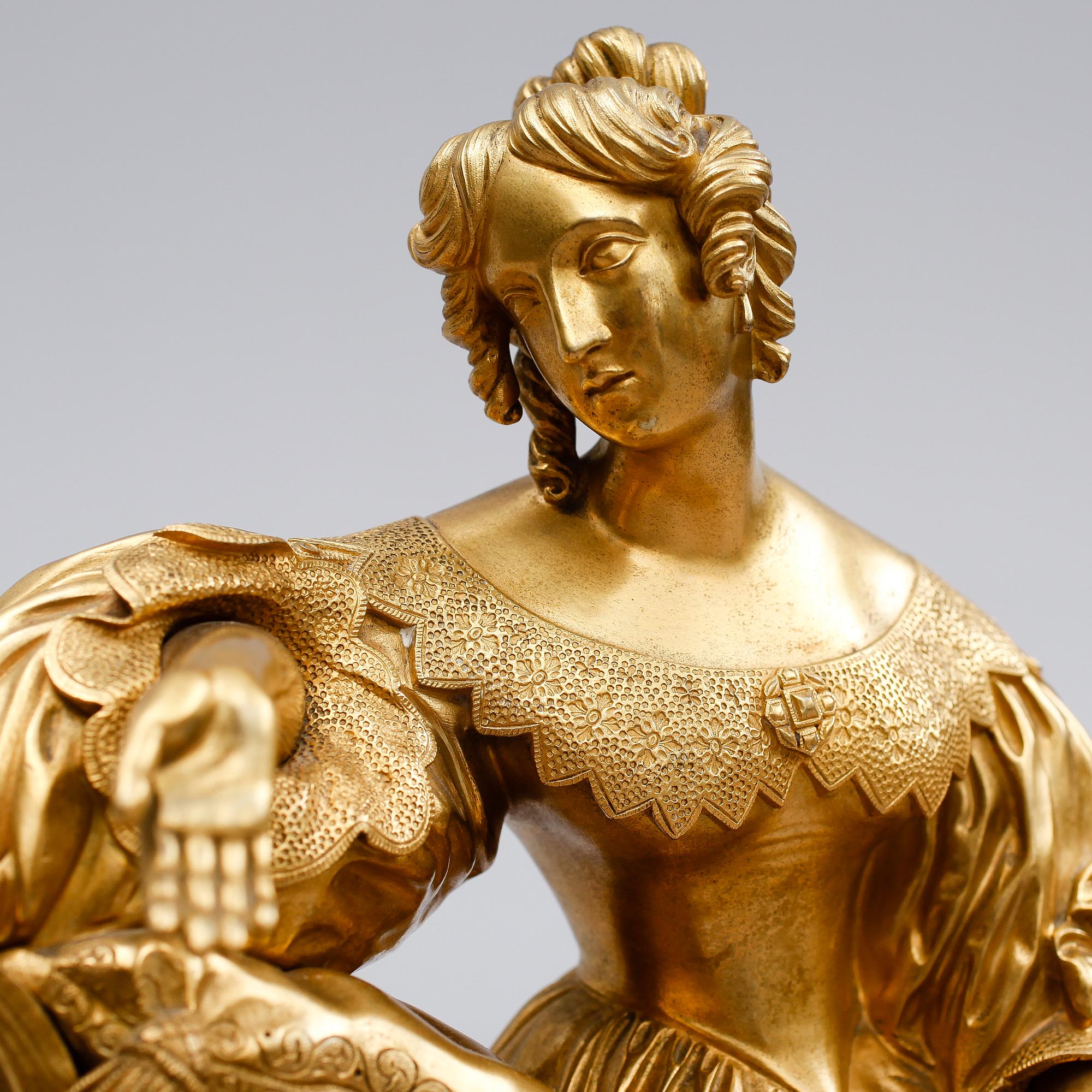 BORDSPENDYL, Richond à Paris, Frankrike, 1800-talets mitt.
