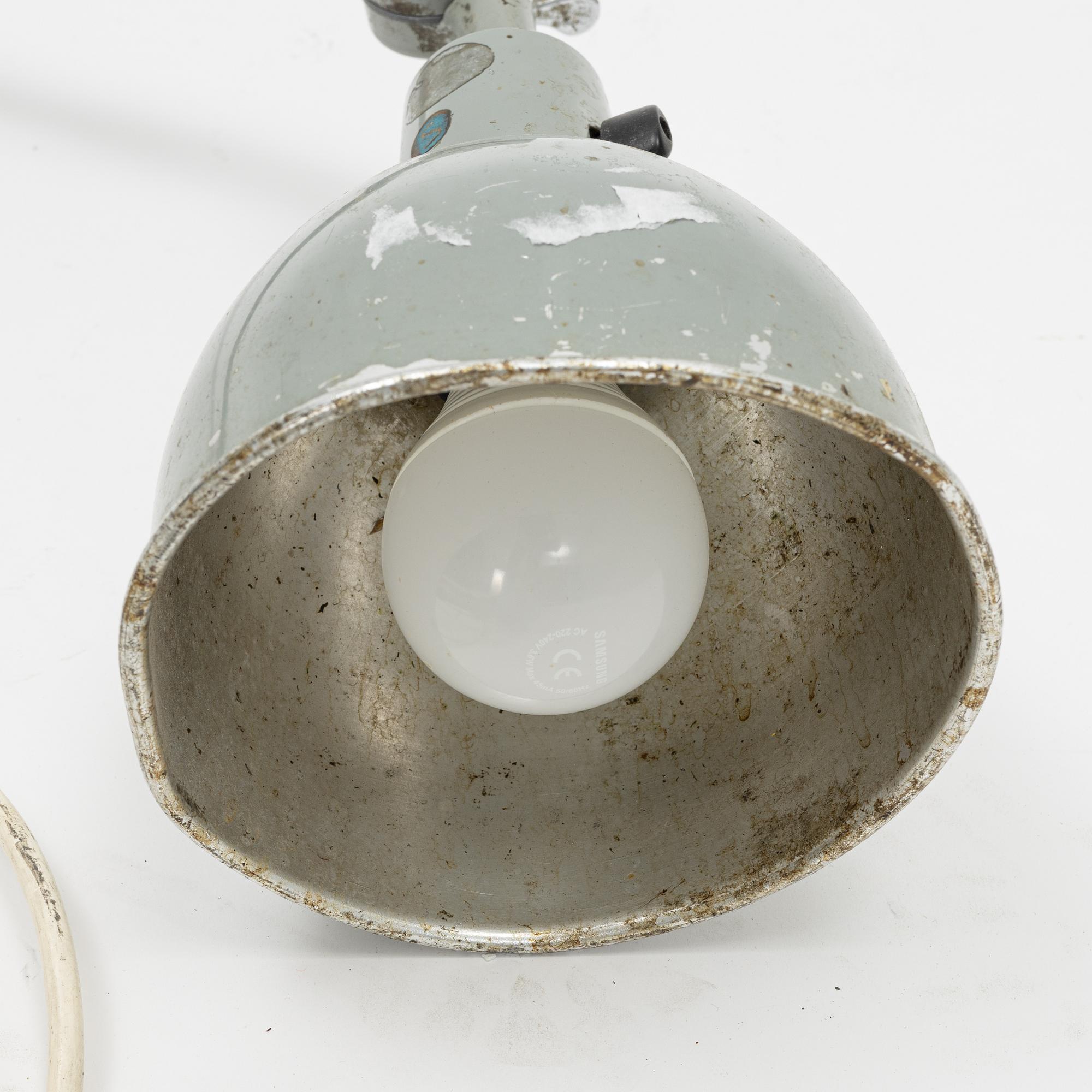 Industrilampor, ett par, PeFeGe, 1900-talets mitt.