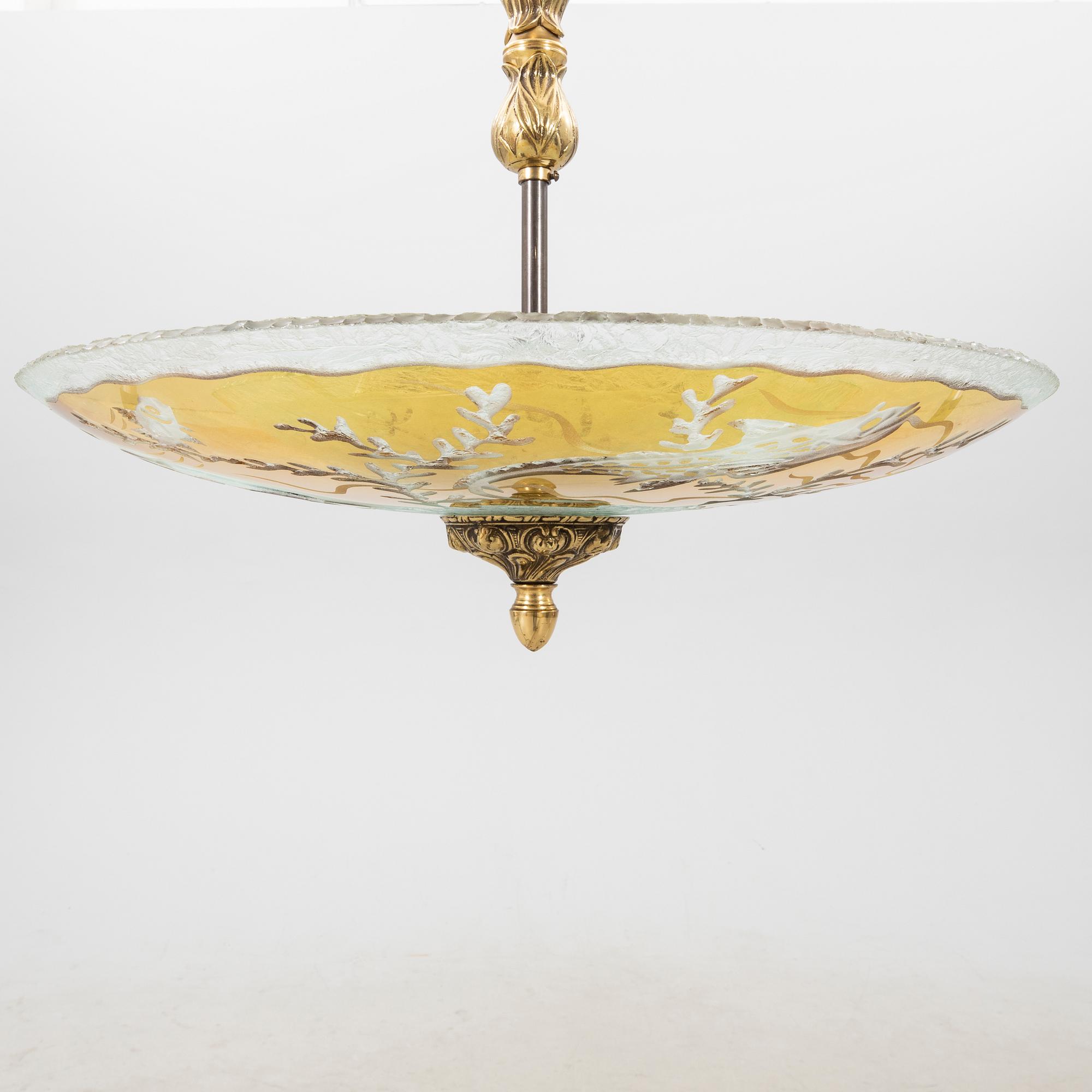 Taklampa, möjligen Glössner 1940-tal.