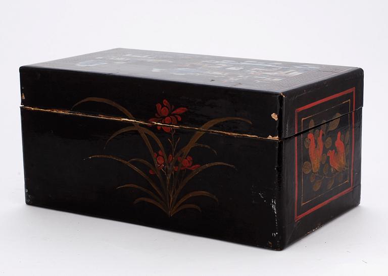 LACKSKRIN, bemålat, Kina, 1900-tal.