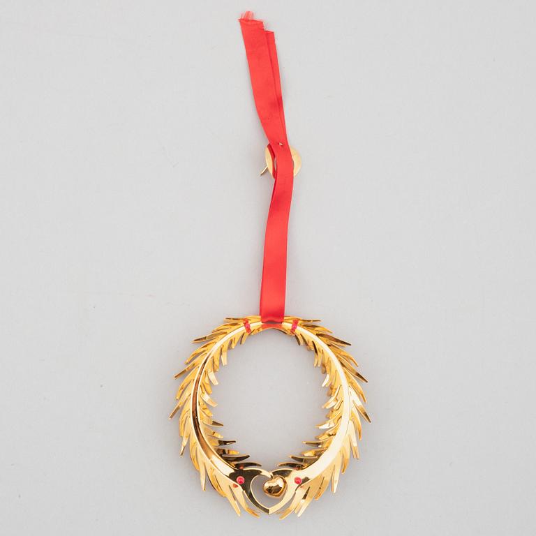 A set of eight Christmas decorations, Georg Jensen, Denmark.