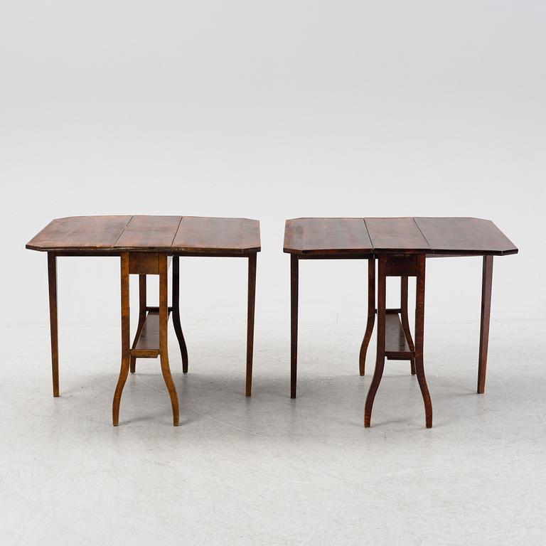 Two gate-leg tables from the first half of the 20th century.