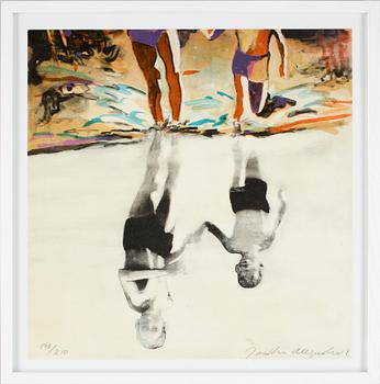 Joakim Allgulander · JOAKIM ALLGULANDER, färglitografi, sign o numr 178/210.