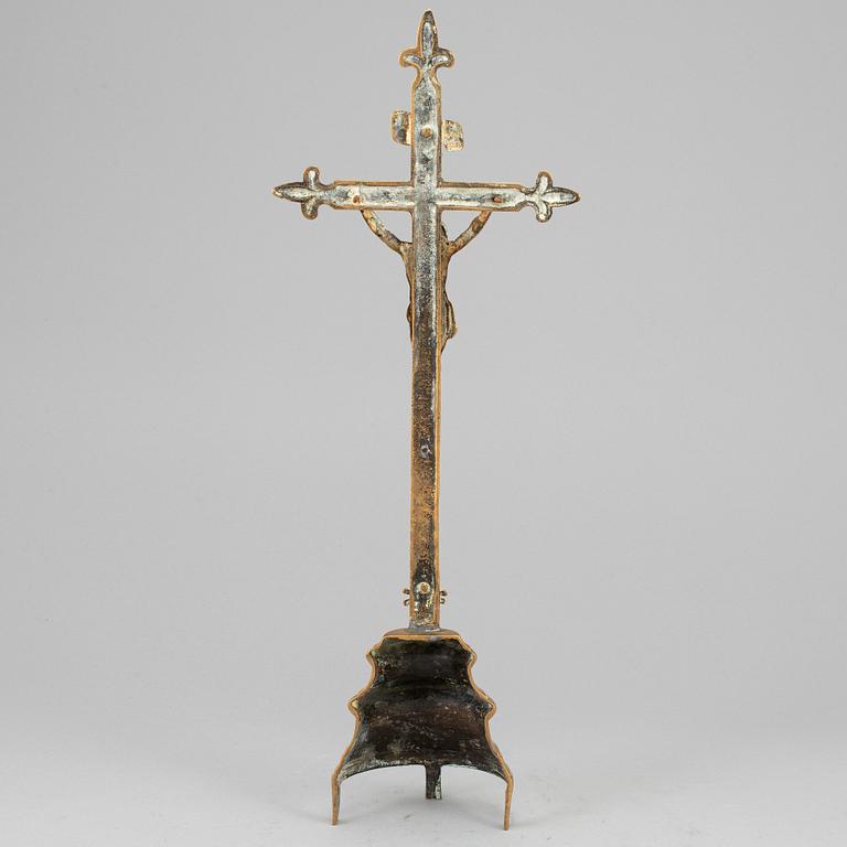 KRUCIFIX, brons, 1700-tal.