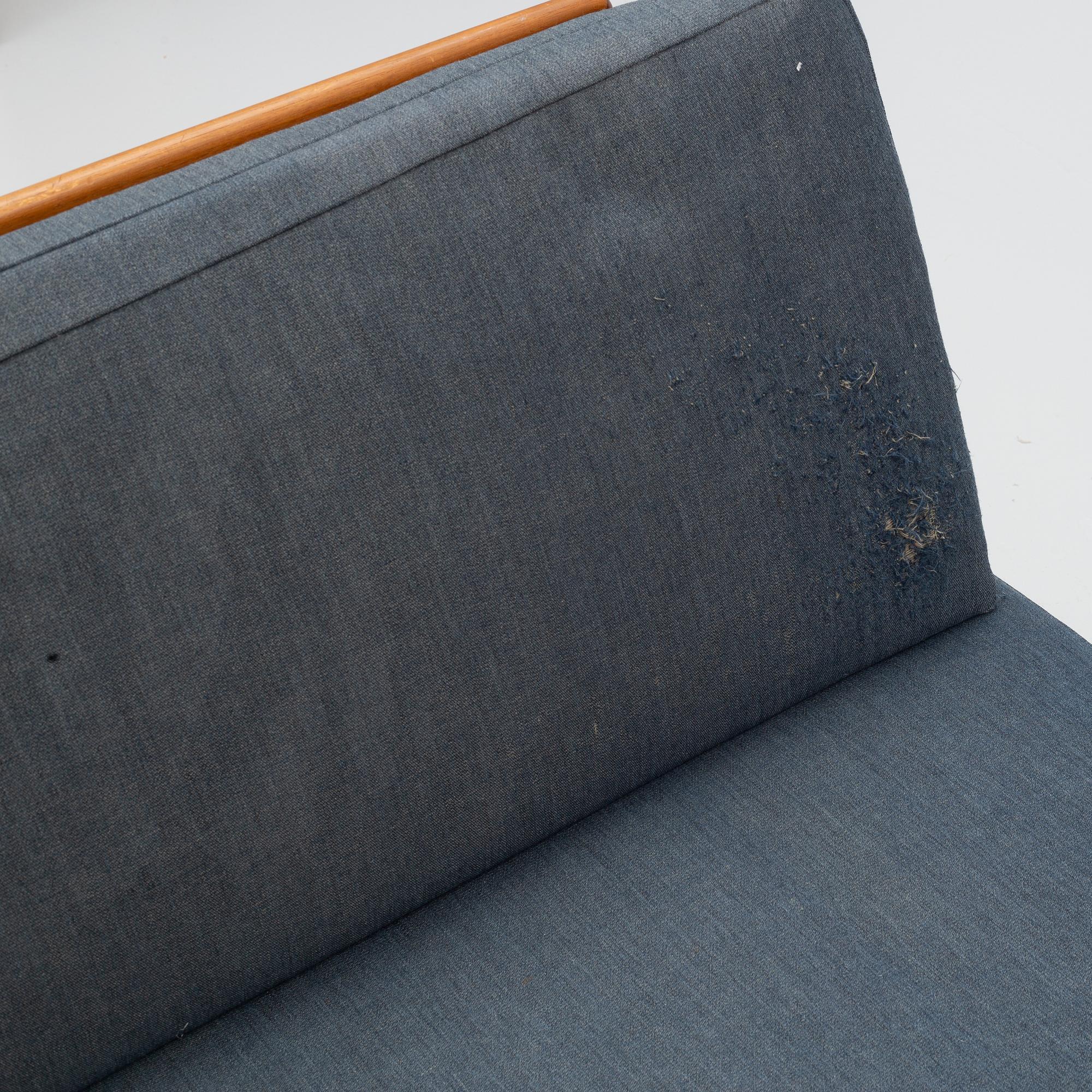 Peter Hvidt & Orla Mølgaard Nielsen, a corner sofa with table, three pieces, 'Minerva', France & Daverkosen, Denmark, 1950s/1960s.