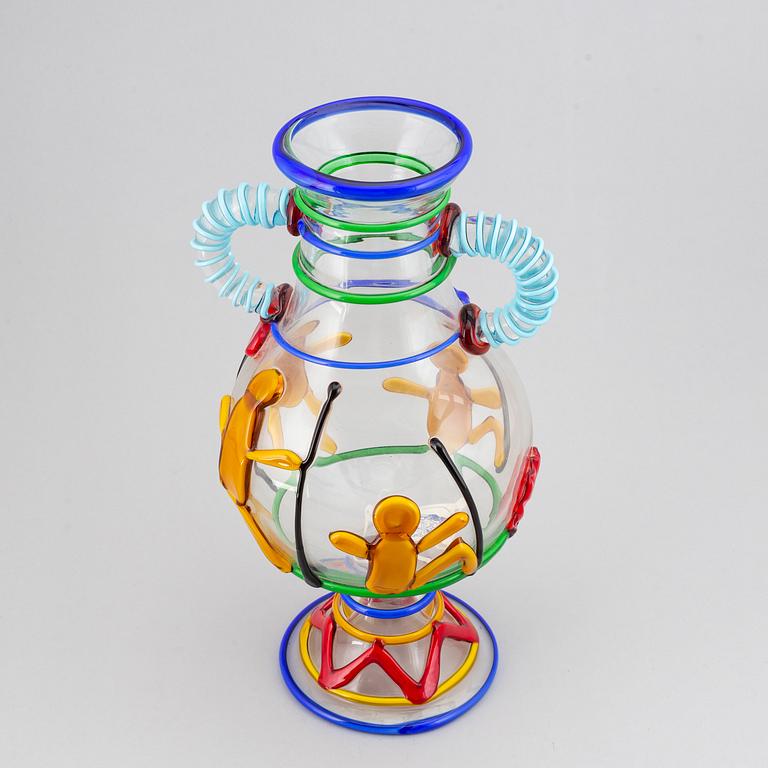 Vas, "Vaso Picasso Indiani", modell A/99, Vetreria TFZ Internationale, Murano, Italien.