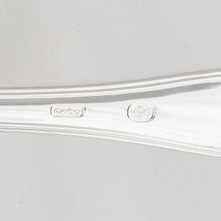 Besticksdelar, 24 st, silver, "Gammal dansk/Old Danish", bl a Cohr, Danmark.
