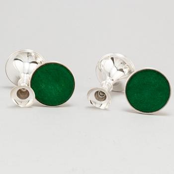 A set of four Swedish silver candlesticks, maker's mark Erik Löfman, Uppsala 1971-1973.