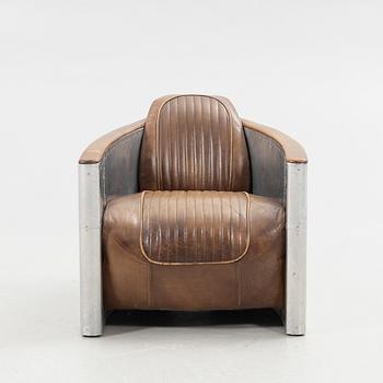 Timothy Oulton, armchair, "Tomcat", Artwood, 21st century.