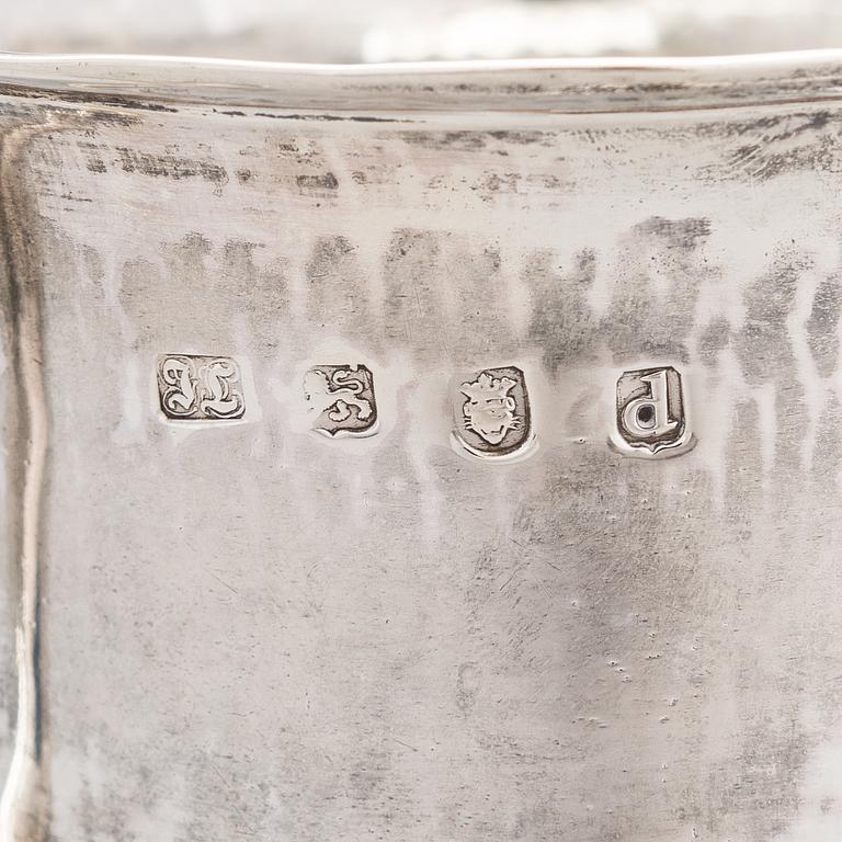 Joseph Lock, A sterling silver double handle goblet, London 1779.
