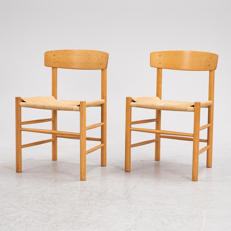 Børge Mogensen, stolar, 6 st, "J39", FDB Møbler, Danmark.