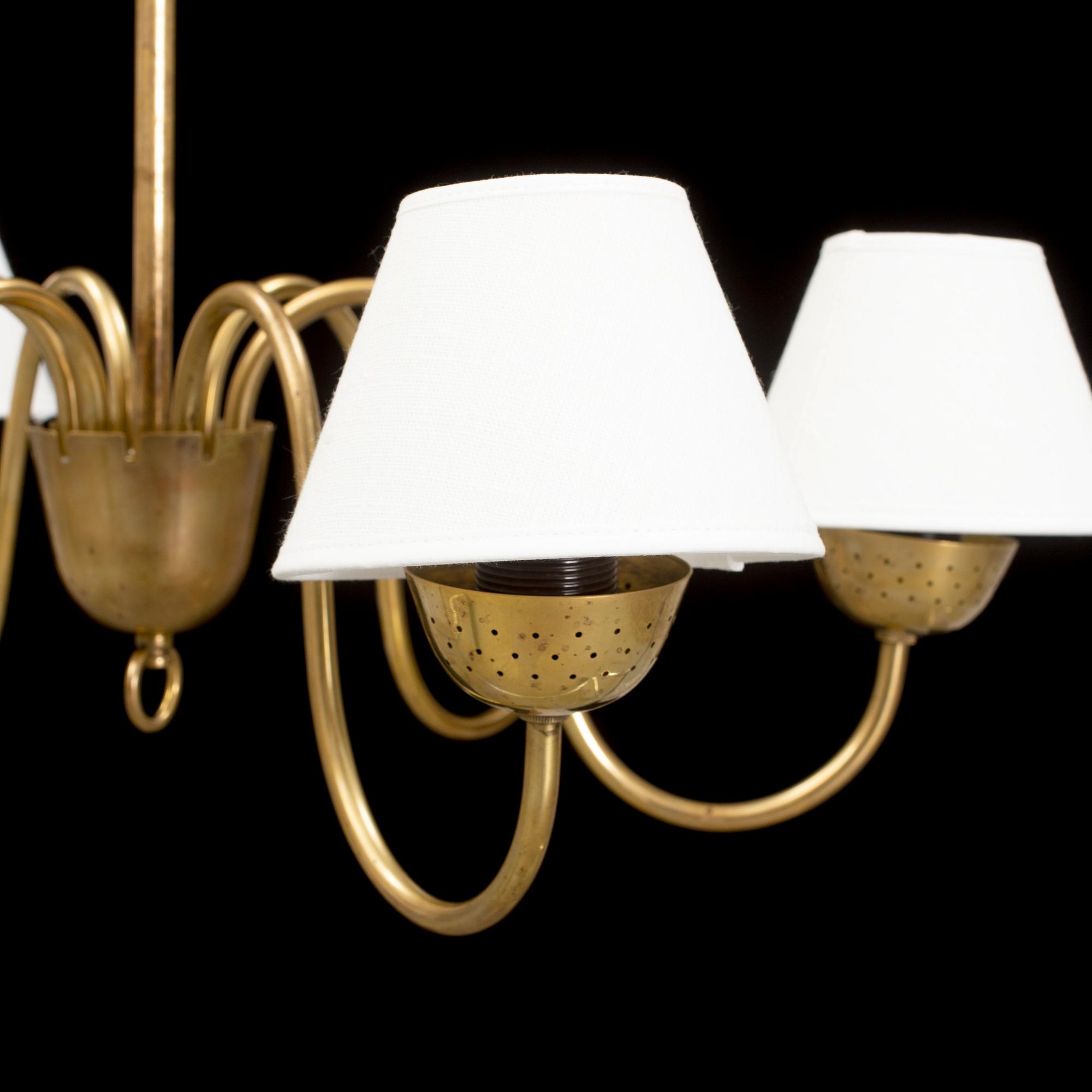 A pair of 1940s ceiling lights, Swedish Modern.