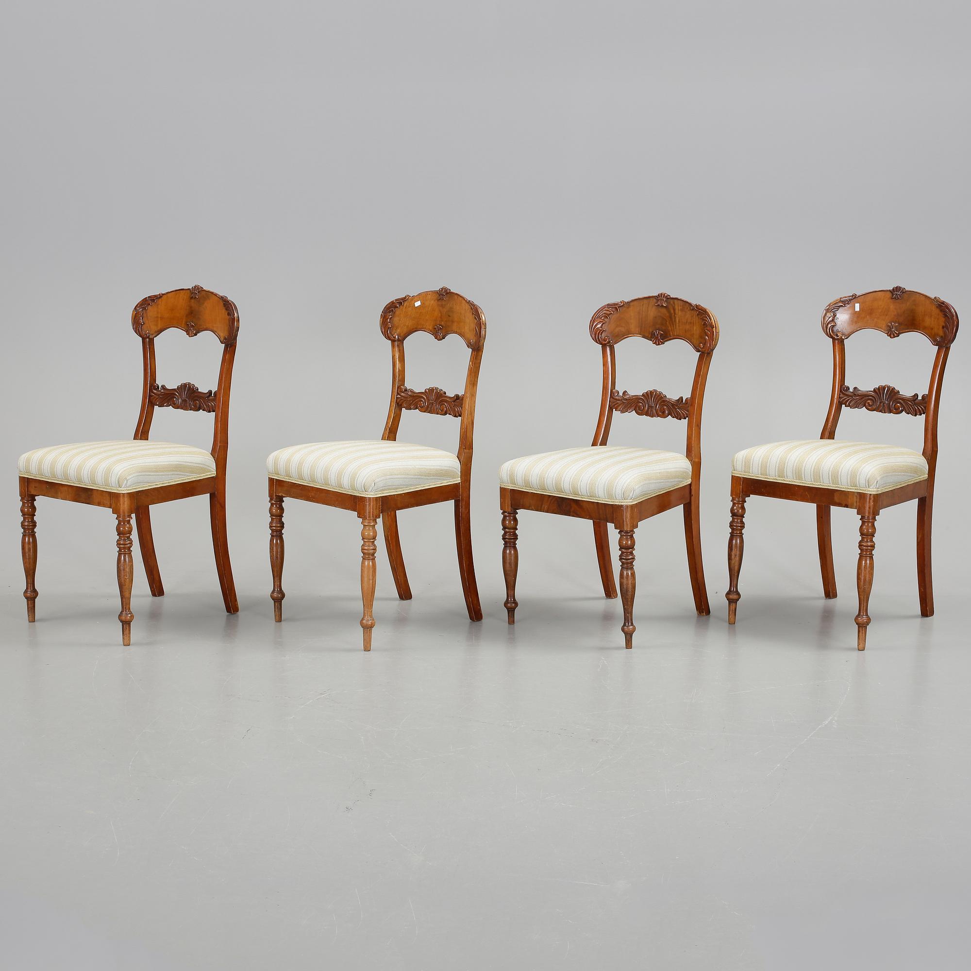 STOLAR, 4 st, Karl Johan, 1800-talets första hälft.
