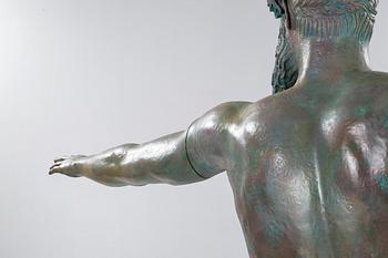 A plaster sculpture, Poseidon of Artemisium or Zeus of Artemisium, second half of the 20th century.