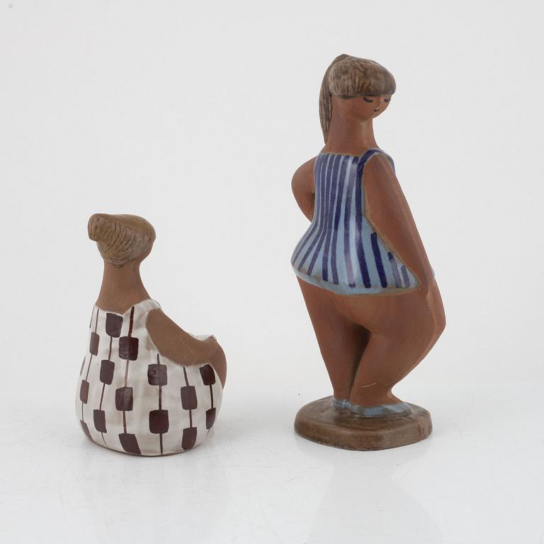 Lisa Larson, figuriner, 2 st, Gustavsberg,