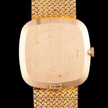 ARMBANDSUR, herr, Rolex Cellini, 18K guld, integrerad guld armband. 1900-talets senare hälft.