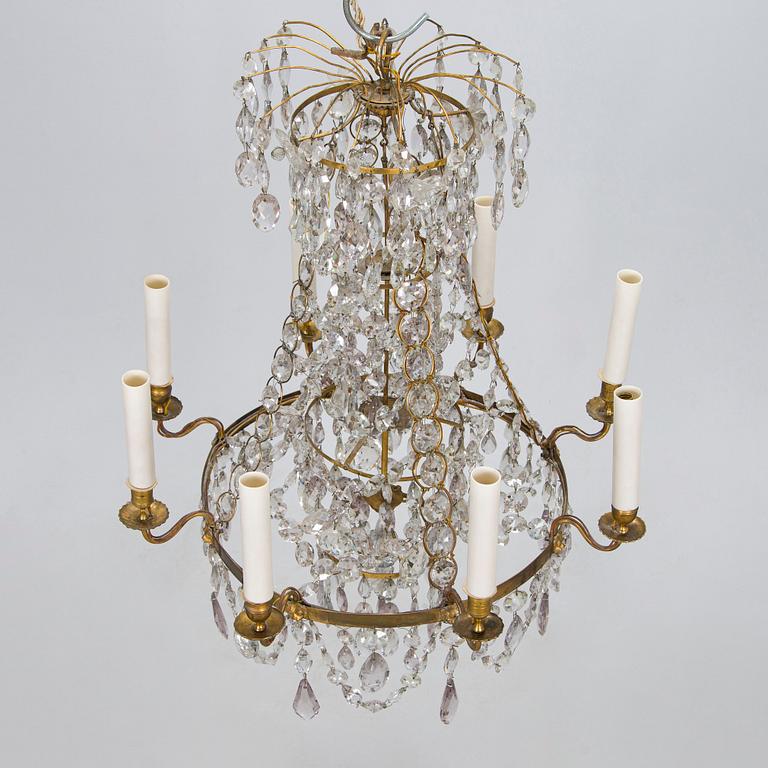 A 19th-century chandelier.