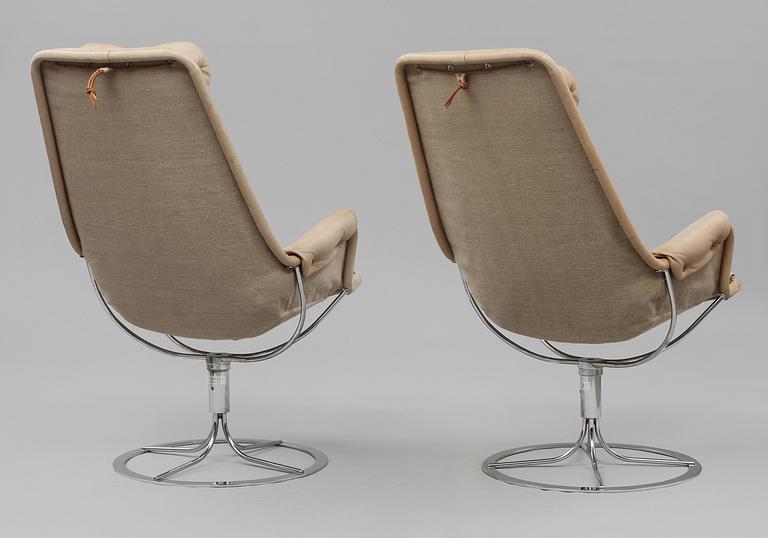 FÅTÖLJER, ett par, "Jetson", Bruno Mathsson för Dux, 1900/2000-tal.
