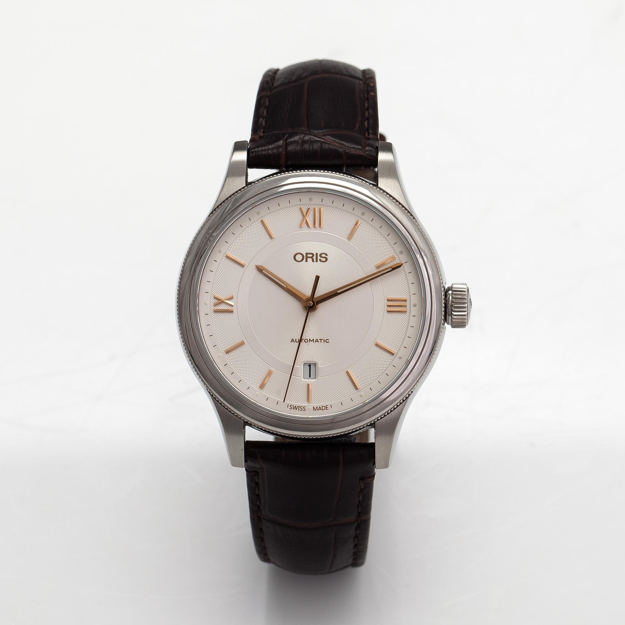 Oris, Classic date, rannekello, 42 mm.